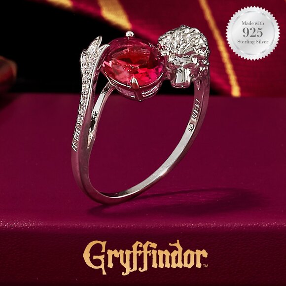 Harry Potter Hogwarts Pride Gryffindor ring, 925 Sterling Silver - Picture 9 of 9